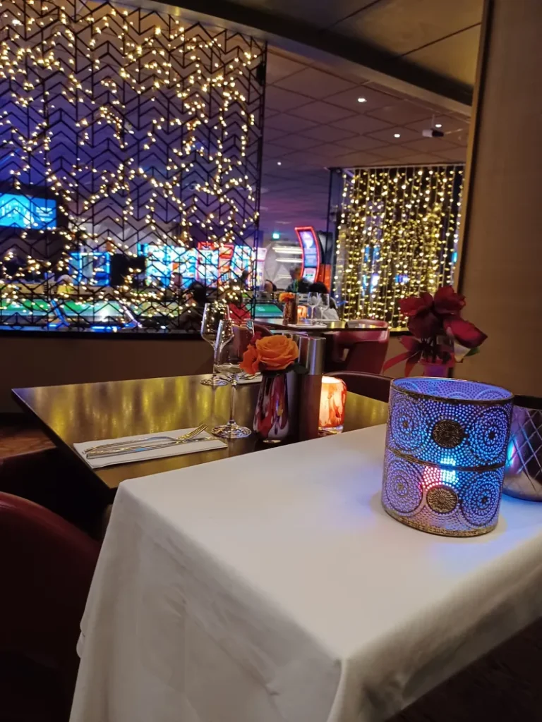 Restauranttafel in Holland Casino Rotterdam