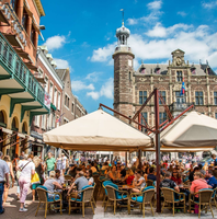 Terrassen op de markt in Venlo